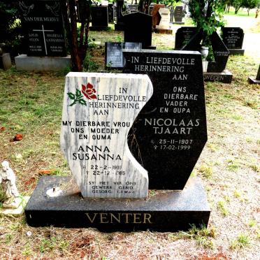 VENTER Nicolaas Tjaart 1907-1999 & Anna Susanna 1910-1985