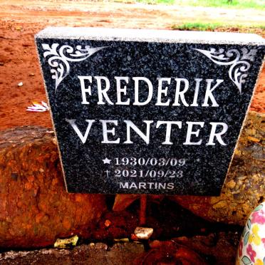 VENTER Frederik 1930-2021