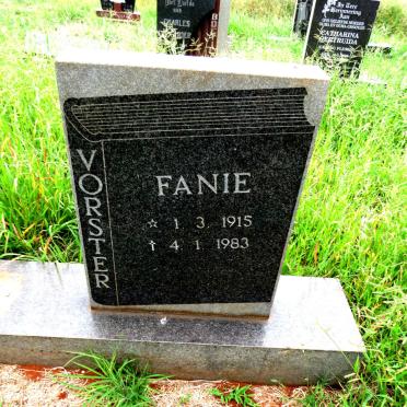 VORSTER Fanie 1915-1983