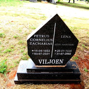 VILJOEN Petrus Cornelius Zacharias 1933-2021 & Lena HARTZER 1936-2002