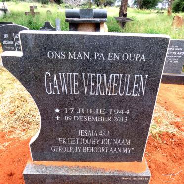 VERMEULEN Gawie 1944-2013