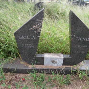 VERMAAK Tienie 1915-1991 & Grieta 1921-1996