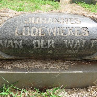 WALT Johannes Lodewiekes, van der 1910-1980_1