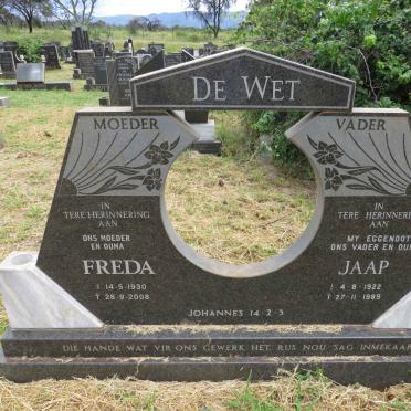 WET Jaap, de 1922-1989 & Freda 1930-2008
