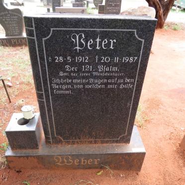WEBER Peter 1912-1987