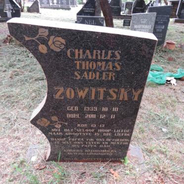 ZOWITSKY Charles Thomas Sadler 1939-2011