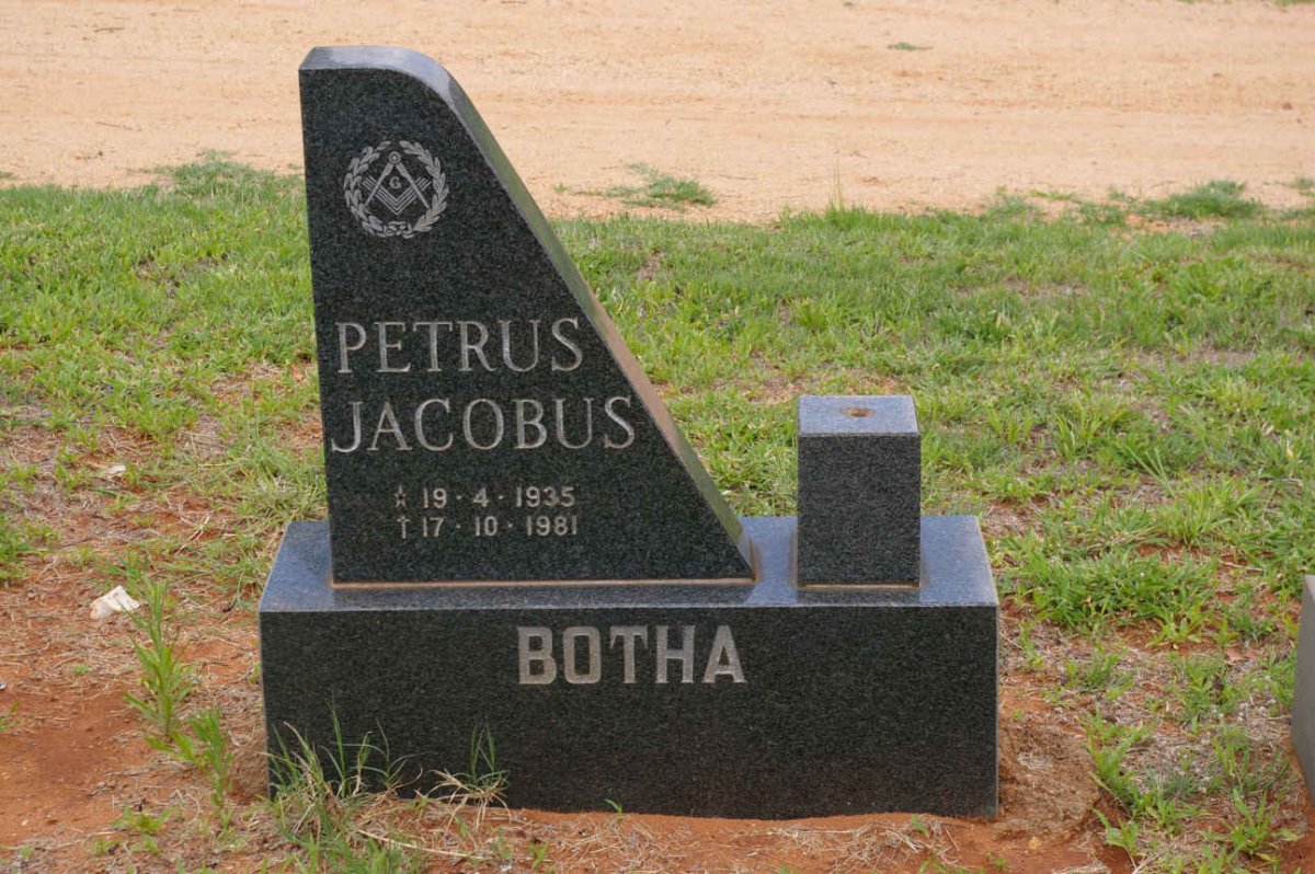 BOTHA Petrus Jacobus, van 1935-1981