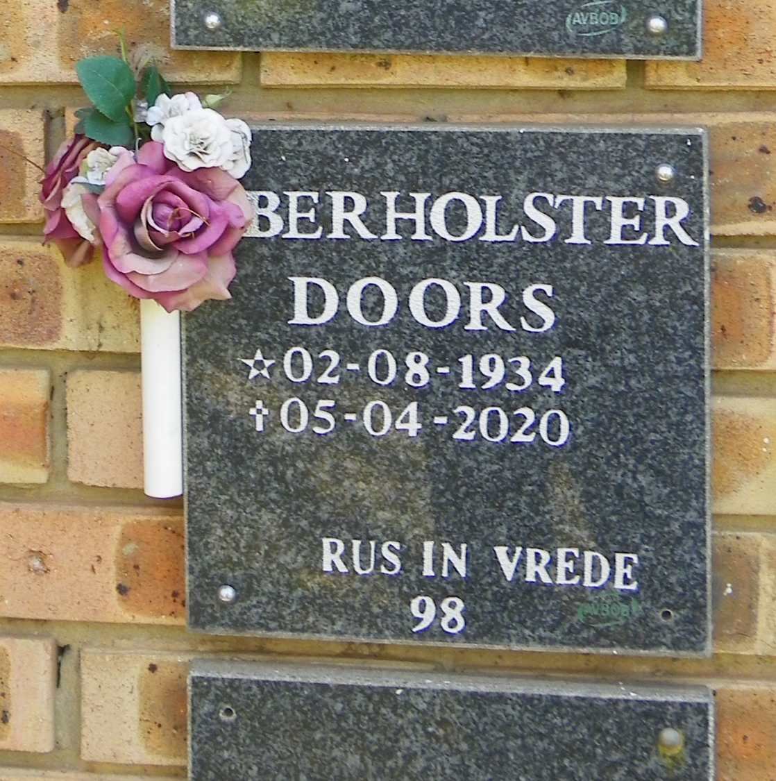 OBERHOLSTER Doors 1934-2020