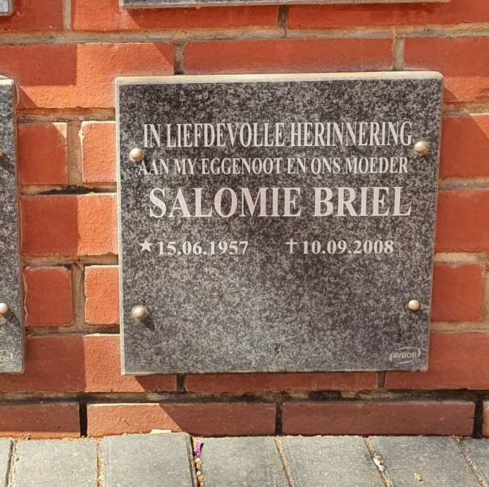 BRIEL Salomie 1957-2008
