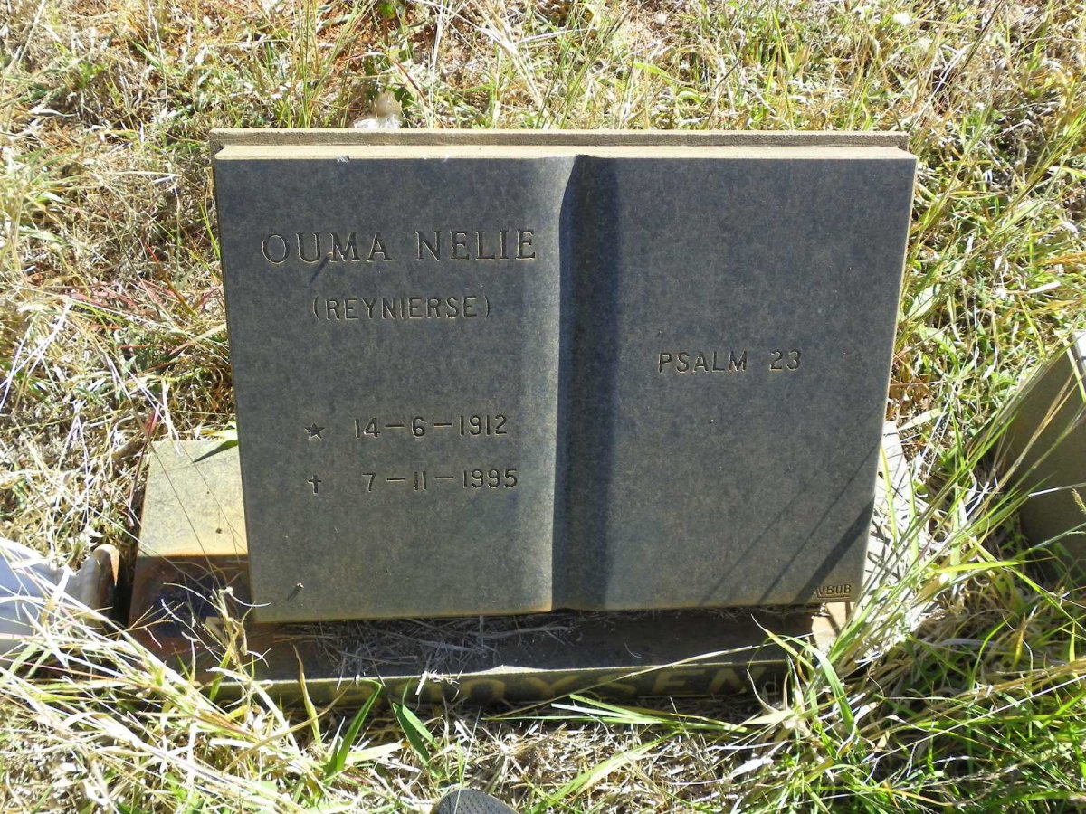 BOOYSEN Nellie nee REYNIERSE 1912-1995