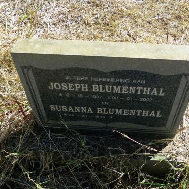 BLUMENTHAL Joseph 1937-2002 & Susanna 1944-