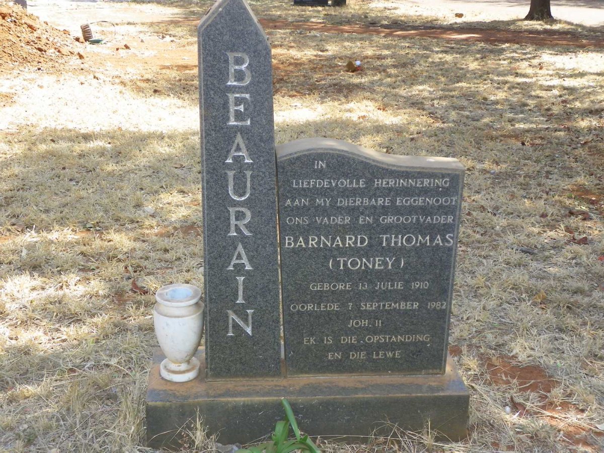 BEAURAIN Barnard Thomas 1910-1982
