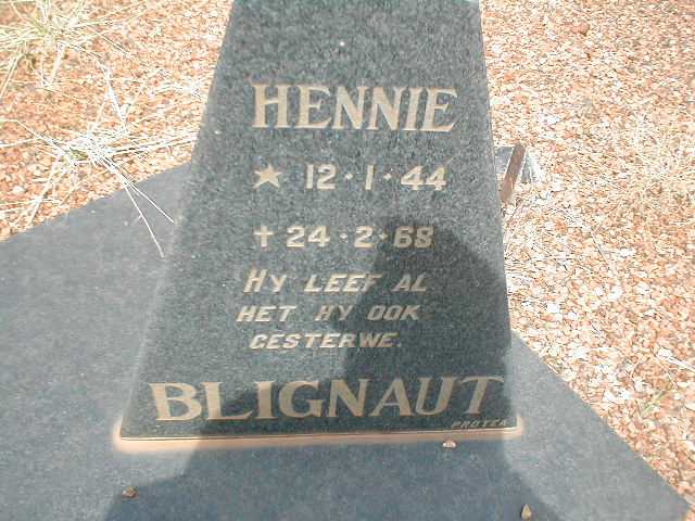 BLIGNAUT Hennie 1944-1968