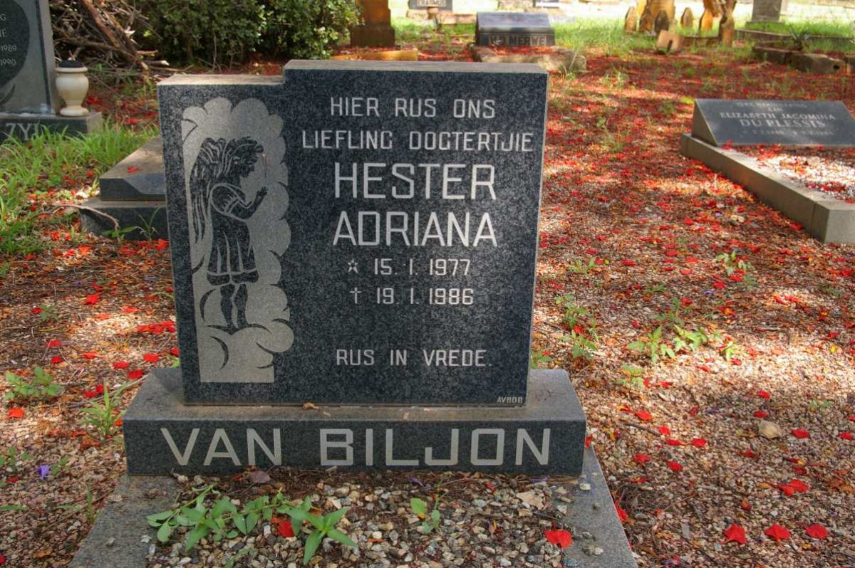 BILJON Hester Adriana, van 1977-1986