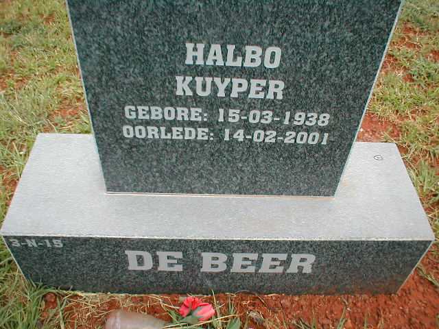 BEER Halbo Kuyper, de 1938-2001