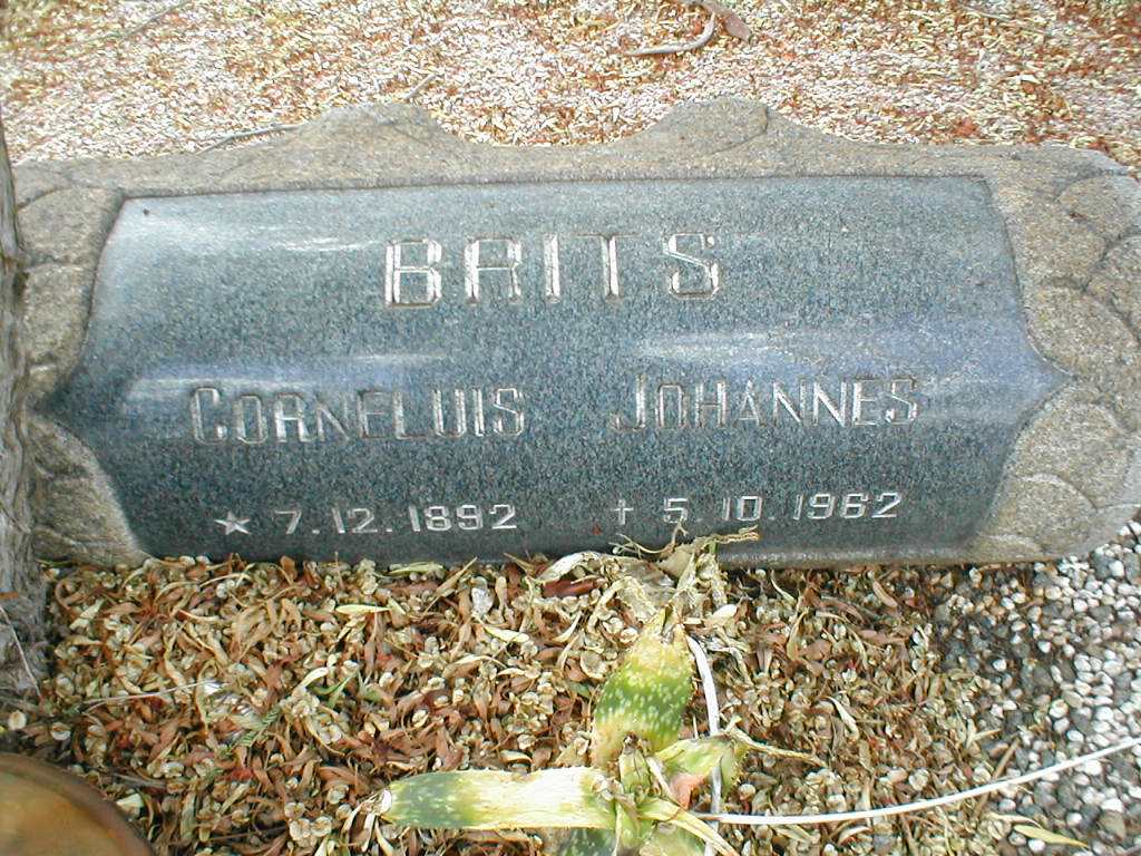 BRITS Corneluis Johannes 1892-1962 & Lea Magdalena 1894-1967 _1