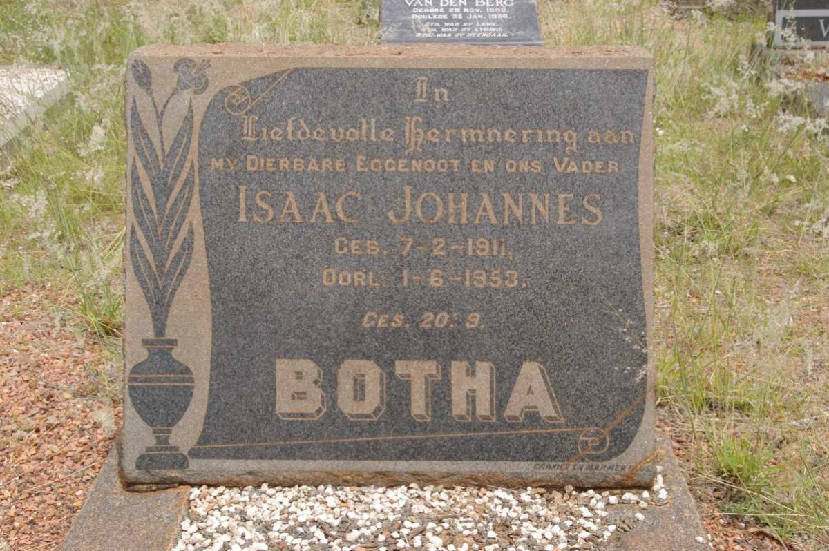 BOTHA Isaac Johannes 1911-1953