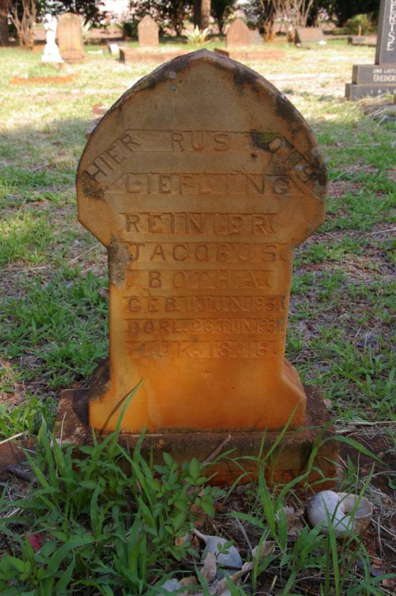 BOTHA Reinier Jacobus 1931-1931