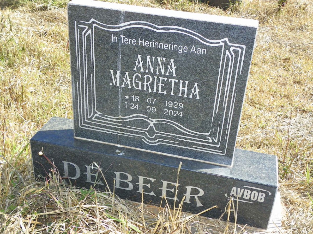 BEER Anna Magrietha, de 1929-2024