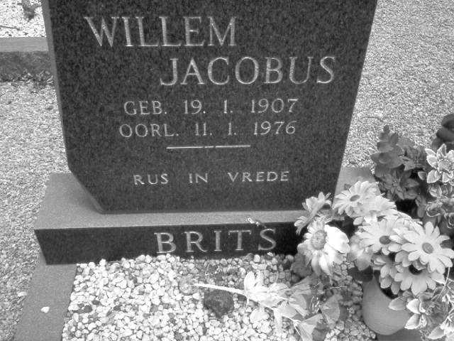 BRITS Willem Jacobus 1907-1976