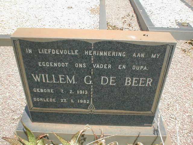 BEER Willem G., de 1913-1982