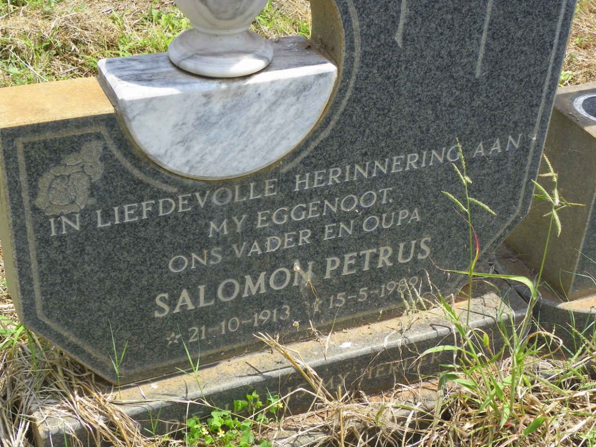 BOTHA Salomon Petrus 1913-1989 &amp; Anna Catharina 1921-1998