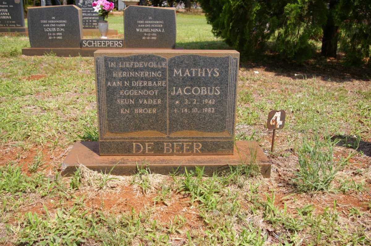 BEER Mathys Jacobus, de 1942-1982