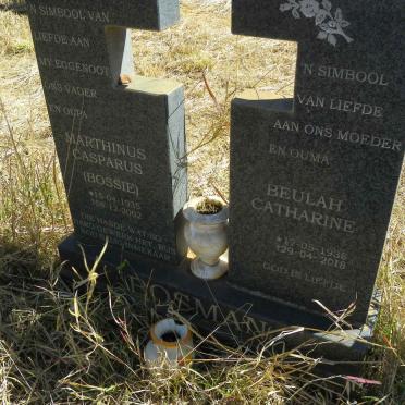 BOSMAN Marthinus Casparus 1935-2002 & Beulah Catharine 1938-2018