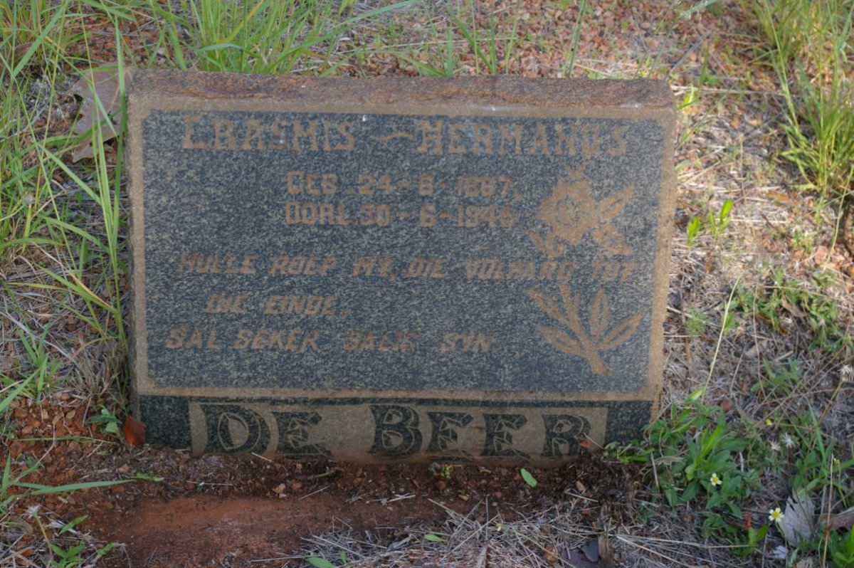 BEER Erasmus Hermanus, de 1867-1945