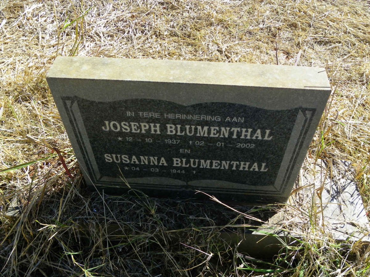 BLUMENTHAL Joseph 1937-2002 & Susanna 1944-