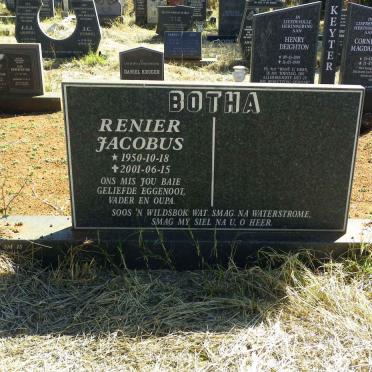 BOTHA Renier Jacobus 1950-2001