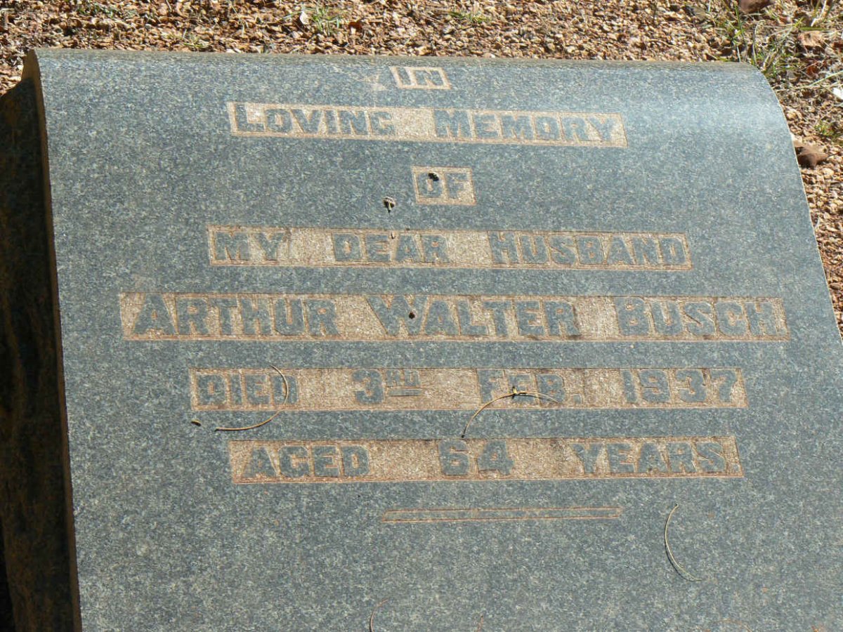 BUSCH Arthur Walter -1937