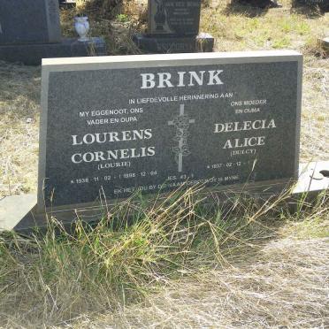BRINK Lourens Cornelis 1938-1998 & Delecia Alice 1937-