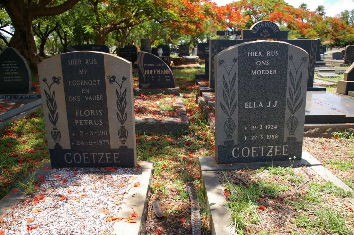 COETZEE Floris Petrus 1911-1975 &amp; Ella J.J. 1924-1988