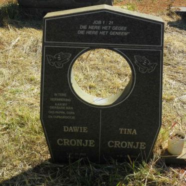 CRONJE Dawie 1925-2001 & Tina 1949-