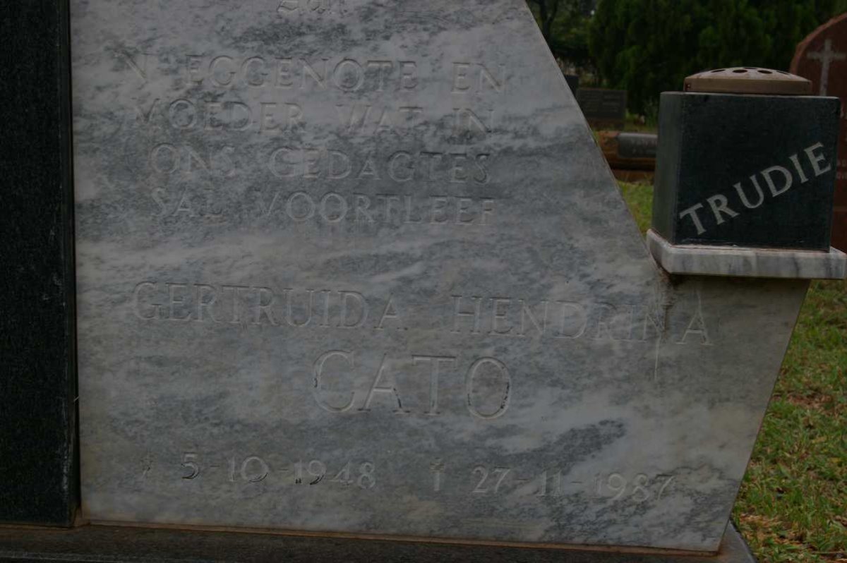 CATO Gertruida Hendrina 1948-1987