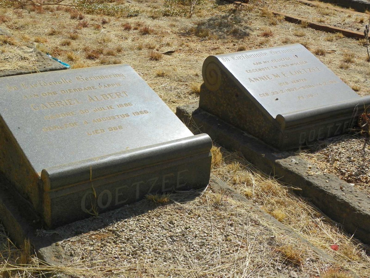 COETZEE Gabriel Albert 1896-1966 & Annie M.E. nee VENTER 1902-1961 _1