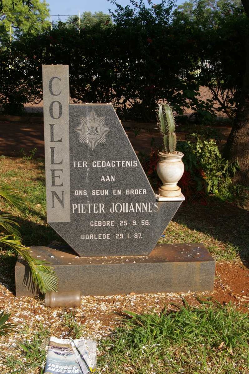 COLLEN Pieter Johannes 1956-1987