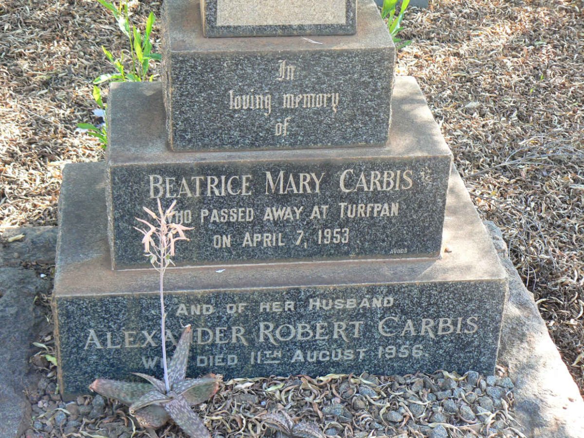 CARBIS Alexander Robert -1956 &amp; Beatrice Mary -1953 _2