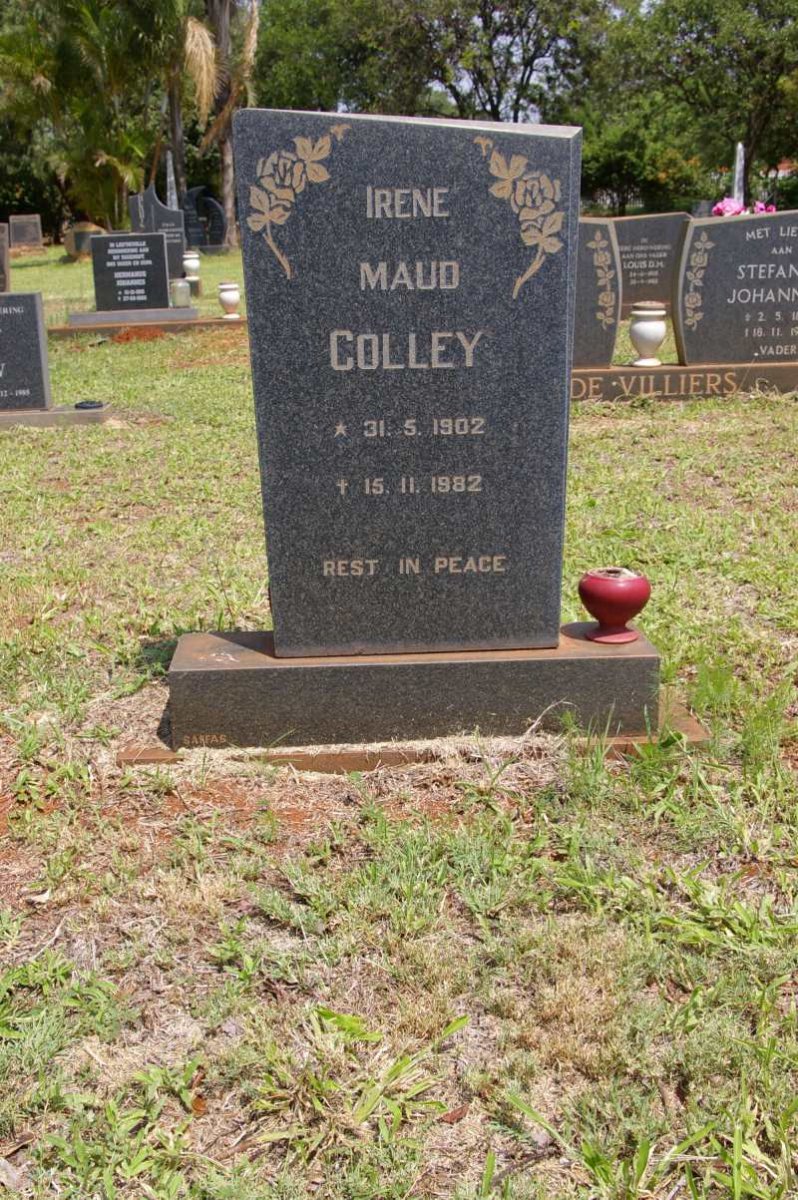 COLLEY Irene Maud 1902-1982