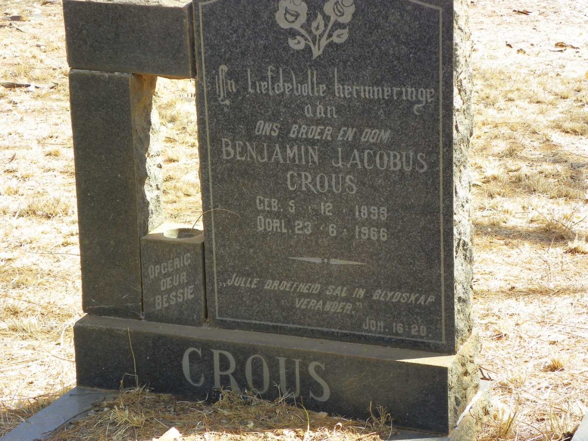 CROUS Benjamin Jacobus 1899-1966