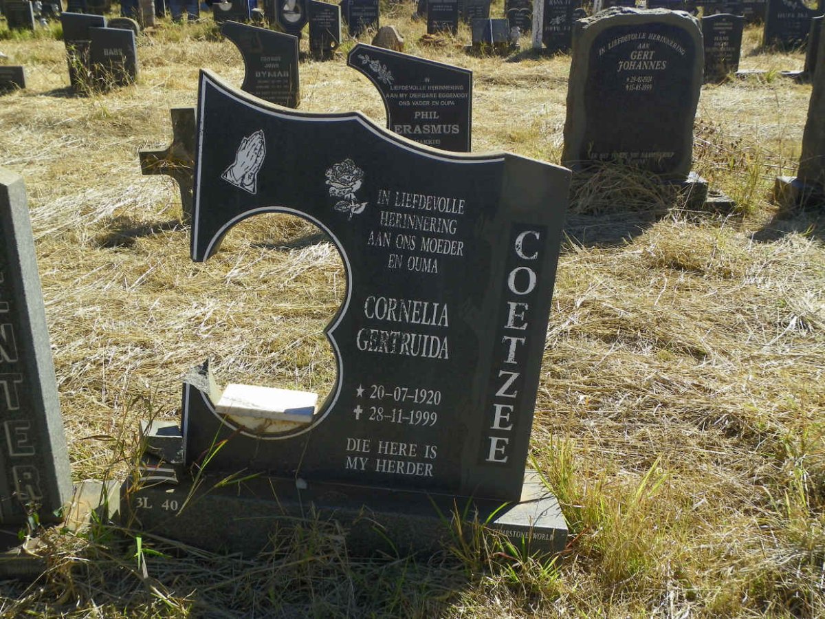 COETZEE Cornelia Gertruida 1920-1999