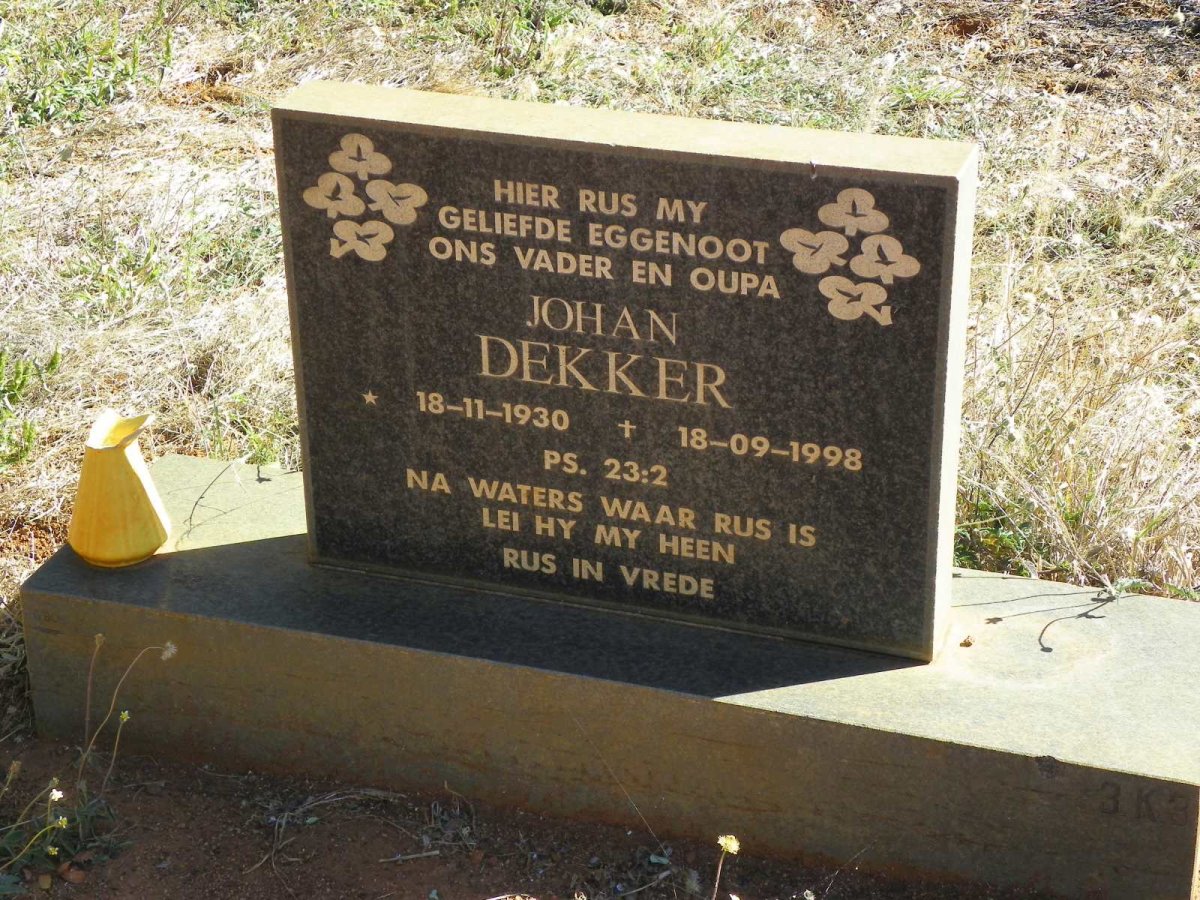 DEKKER Johan 1930-1998