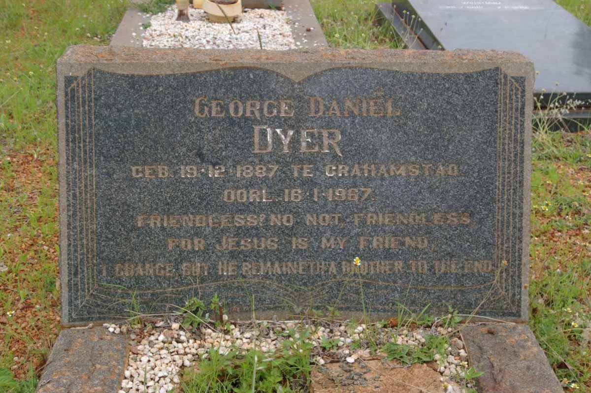 DYER George Daniel 1887-1967
