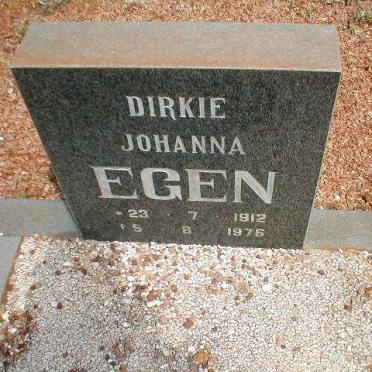 EGEN Dirkie Johanna 1912-1976