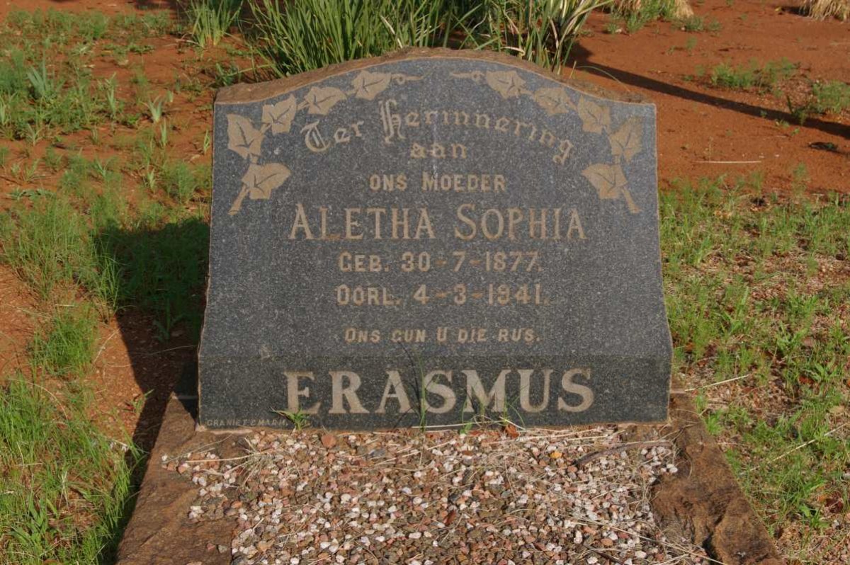 ERASMUS Aletha Sophia 1877-1941 _1