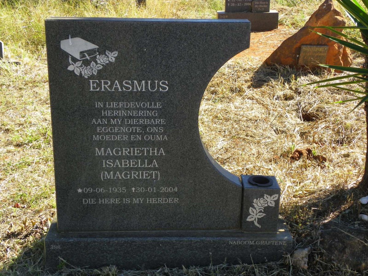 ERASMUS Magrietha Isabella 1935-2004
