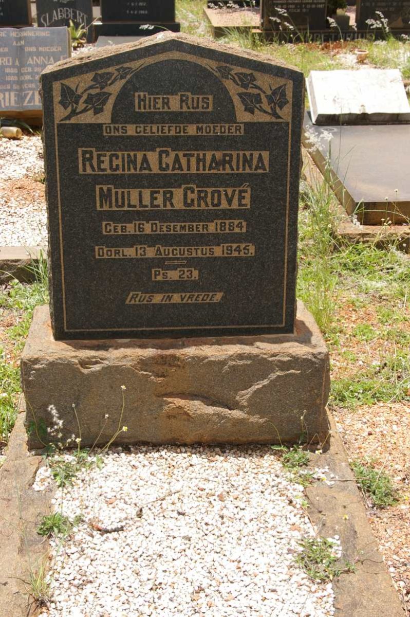 GROVE Regina Catharina Muller 1884-1945