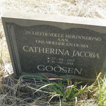 GOOSEN Catherina Jacoba 1911-2001