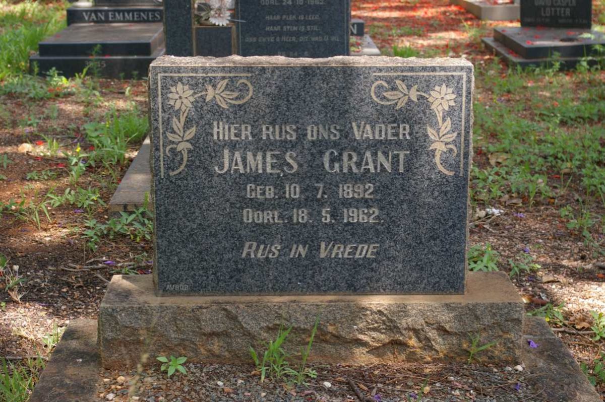 GRANT James 1892-1962